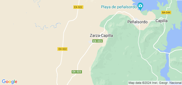 Mapa de Zarza-Capilla
