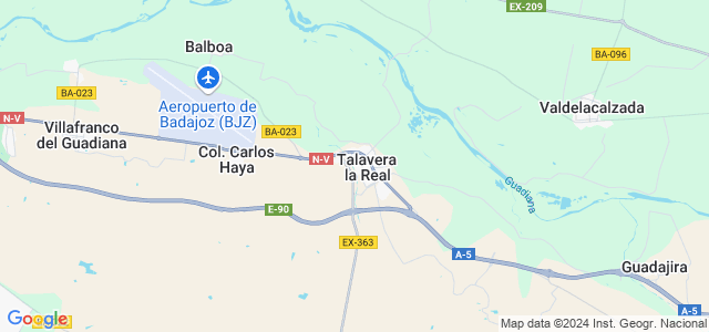 Mapa de Talavera la Real