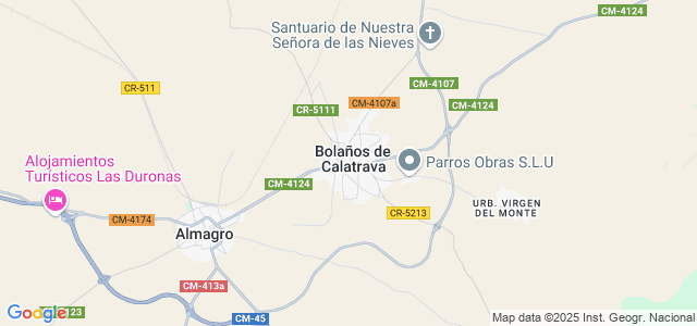 Mapa de Bolaños de Calatrava