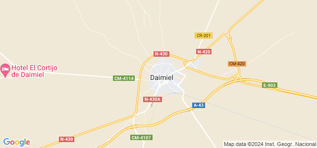 Mapa de Daimiel