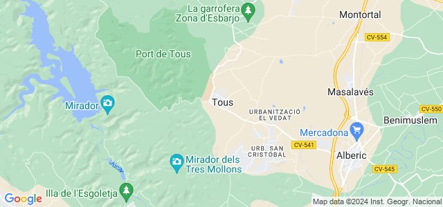 Mapa de Tous