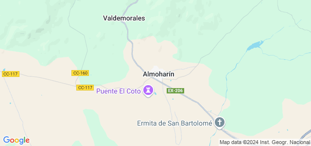 Mapa de Almoharín