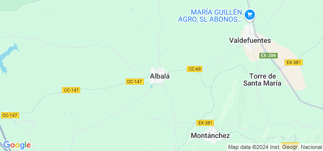 Mapa de Albalá