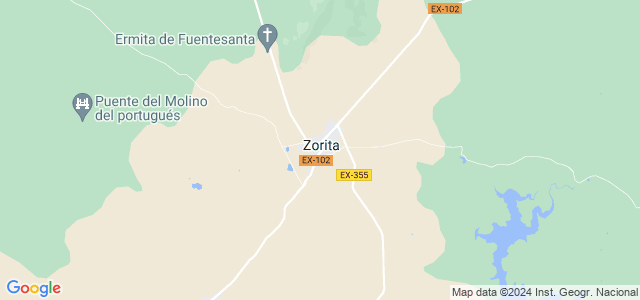 Mapa de Zorita