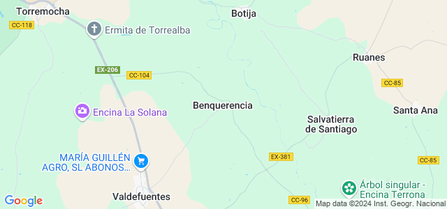 Mapa de Benquerencia