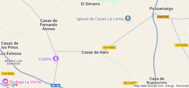 Mapa de Casas de Haro