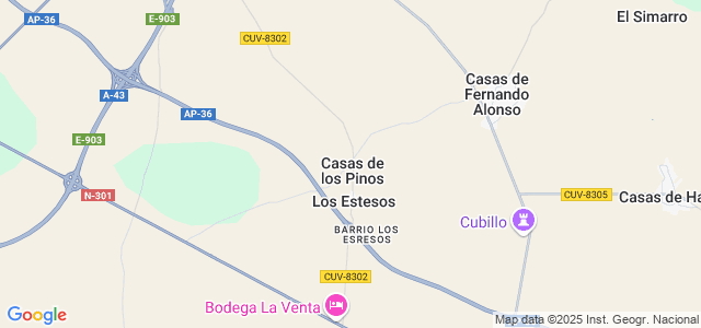 Mapa de Casas de los Pinos