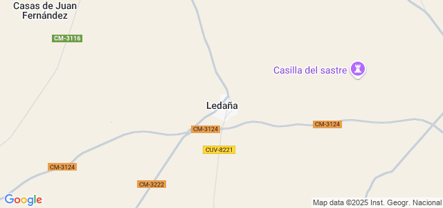 Mapa de Ledaña