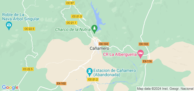Mapa de Cañamero