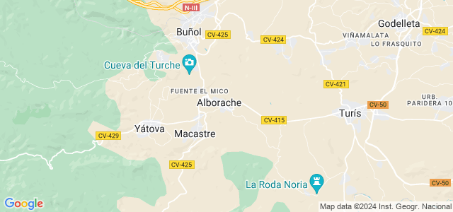 Mapa de Alborache