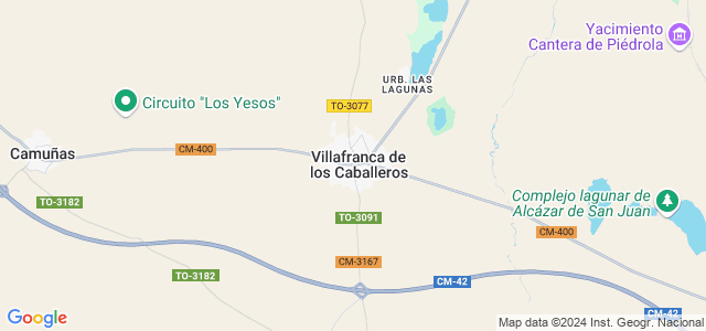 Mapa de Villafranca de los Caballeros