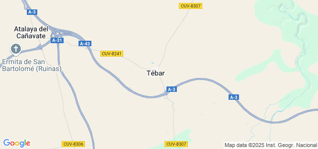 Mapa de Tébar