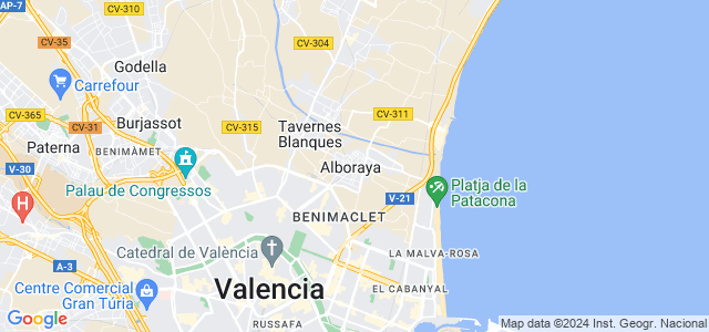 Mapa de Alboraya