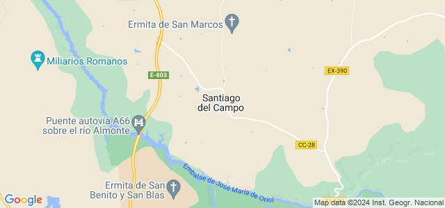 Mapa de Santiago del Campo