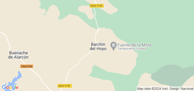 Mapa de Barchín del Hoyo