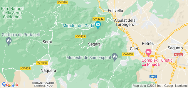 Mapa de Segart