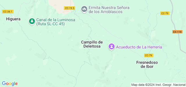 Mapa de Campillo de Deleitosa