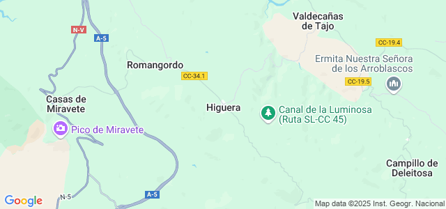 Mapa de Higuera