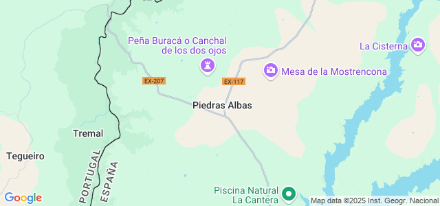 Mapa de Piedras Albas