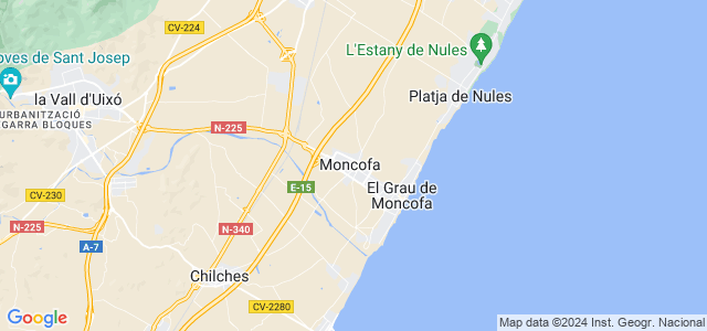 Mapa de Moncofa