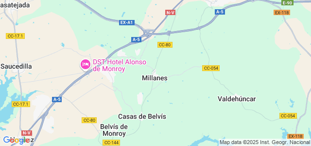 Mapa de Millanes