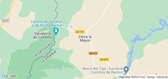 Mapa de Zarza la Mayor