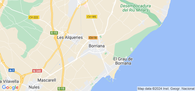 Mapa de Borriana - Burriana