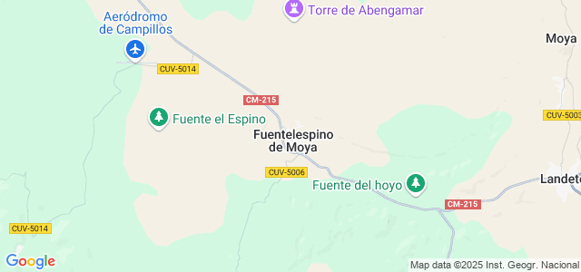 Mapa de Fuentelespino de Moya