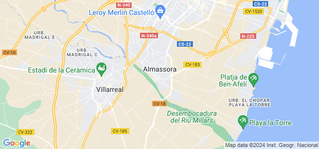Mapa de Almazora - Almassora