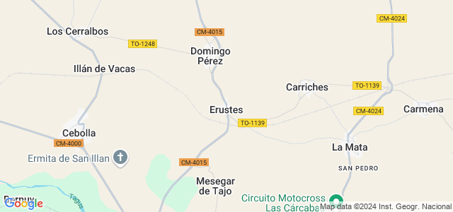 Mapa de Erustes