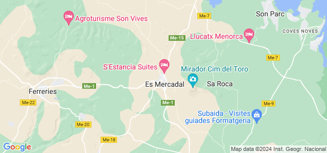 Mapa de Mercadal