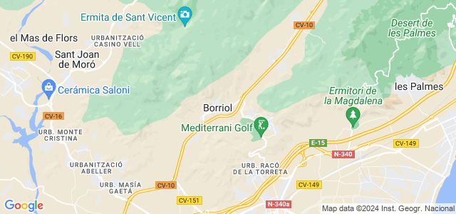 Mapa de Borriol