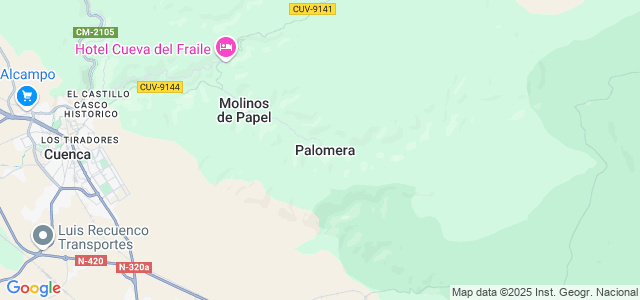 Mapa de Palomera