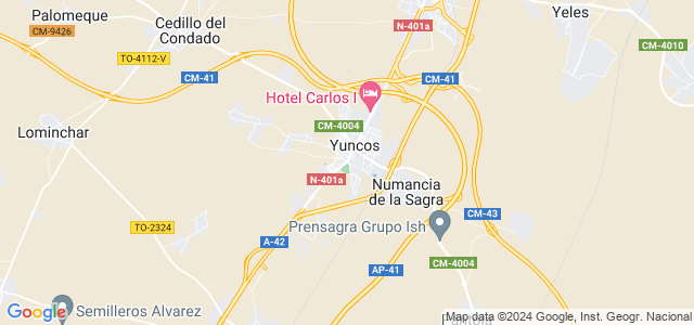 Mapa de Yuncos