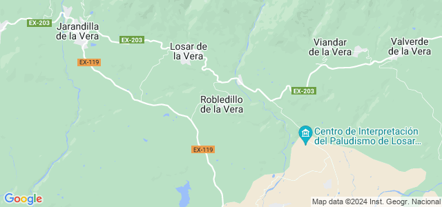 Mapa de Robledillo de la Vera