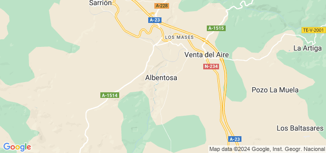 Mapa de Albentosa