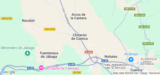 Mapa de Chillarón de Cuenca