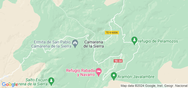 Mapa de Camarena de la Sierra