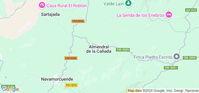 Mapa de Almendral de la Cañada