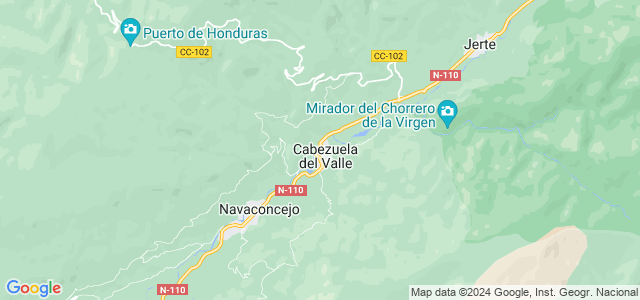 Mapa de Cabezuela del Valle