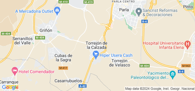 Mapa de Torrejón de la Calzada