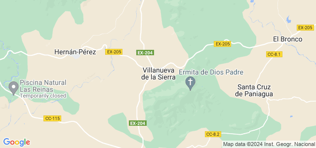 Mapa de Villanueva de la Sierra