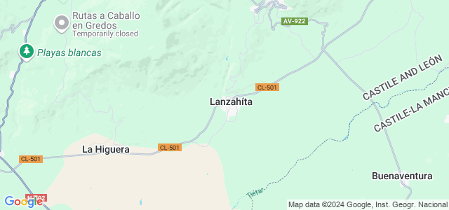 Mapa de Lanzahíta