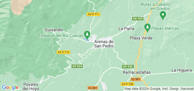 Mapa de Arenas de San Pedro