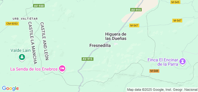 Mapa de Fresnedilla