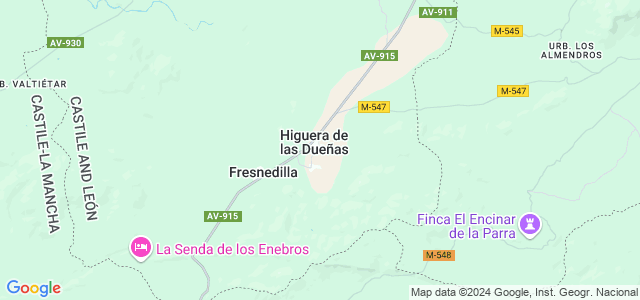 Mapa de Higuera de las Dueñas