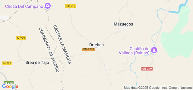 Mapa de Driebes