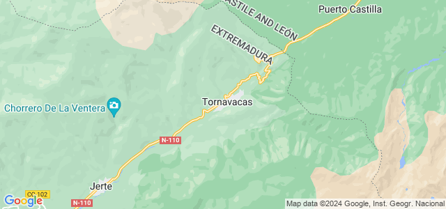 Mapa de Tornavacas