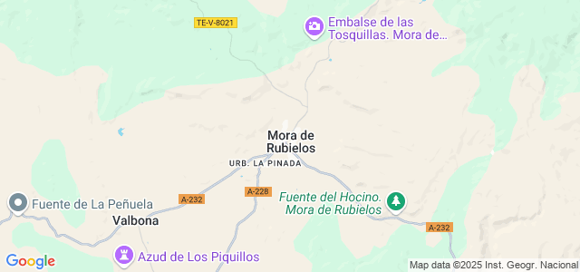 Mapa de Mora de Rubielos