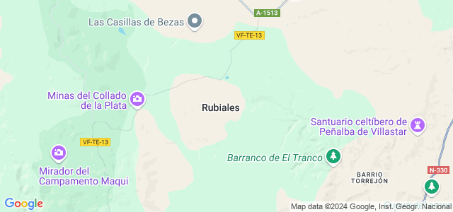 Mapa de Rubiales